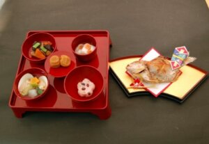 春冬夏のお食い初め膳の画像