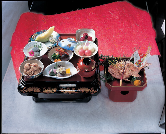 下田寿司のお食い初め膳の画像