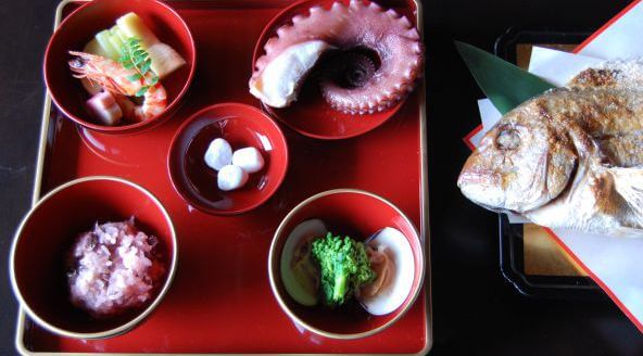 魚初のお食い初め膳の画像